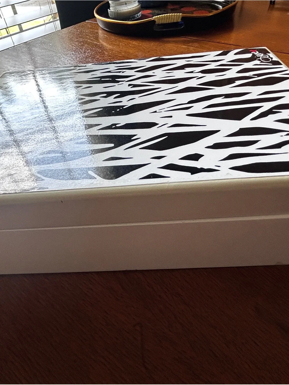 Diane Von Furstenberg Black and White Patterned Jewelry Storage Box